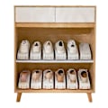 Miniatyrbild 3 av 5: Hopfällbart Skoställ Dubbellager Integrerat Skostöd Justerbart Utrymmesbesparande Halkfritt Plastsko (LGL) Gray
