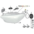 Pikkukuva 3 / 5: 2 kpl D1s D3s Xenon Hid -polttimon pidikeadapteri Sovitinrengas 63117162087 1 3 5 7 -sarjalle X5 LGL Blacksilver