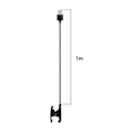 Miniatyrbilde 3 av 5: USB-ladekabel for Garmin Descent MK2 / MK2i, for Garmin Descent MK2 / MK2i LGL Black
