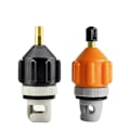 Pikkukuva 1 / 4: 1-2X Ilmaventtiiliadapteri SUP-pumppu Kompressori Melontalauta Ilmatäytteinen vene Auto LGL orange 2pcs