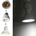 Miniatyrbild 5 av 5: E27 till GU10 Glödlampa Konverterare Lamphållare Sockeladapter Flamskyddande Material 6-pack (LGL)