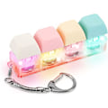 Pikkukuva 1 / 5: Fidget-näppäimistöavaimenperä LED-valolla, näppäimistö Fidget Clicker, hauska nappi Fidget-lelu rentoutumiseen ja koristeluun (LGL) Färg A