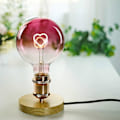 Miniatyrbilde 4 av 5: LED-pære Stor Globe Edison Pære G125 Rosa Farge Hjerte Filament 2W Dimbar Spesial Dekorativ Lyspære 220-240V E27 (LGL)