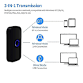 Miniatyrbild 4 av 5: Handhållen 3-i-1 Streckkodsläsare 1D/2D/QR Streckkodsläsare Stöd BT & 2.4G Trådlös & USB Kabelansluten Anslutning (LGL)