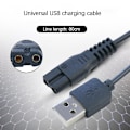 Pikkukuva 4 / 4: Lemmikkieläinten sähköinen partakone USB-latauskaapeli virtajohto C6/c7 hiustrimmerin lataukseen [GGL] Black 1 Pcs