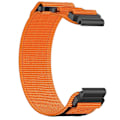 Miniatyrbild 1 av 5: 22mm Nylon Klockarmband För Garmin Instinct 2 Solar LGL Orange