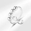 Miniatyrbillede 4 af 5: INF Justerbar Anti-Stress Ring i Kobber, 3-pak (LGL) Silver Sølv