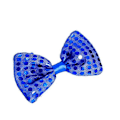 Miniatyrbillede 1 af 5: 10 stk. Blinkende Lys Paillet Butterfly Slips LED Gave Fest Lysende Halsbeklædning Cosplay Rekvisitter Bryllup Fødselsdag Karneval LGL bow navy blue