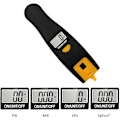 Miniatyrbild 3 av 5: 2-i-1 Digital Däcktrycksmätare, 100 PSI Däcktrycksmätare Däcklufttrycksmätare Mönsterdjupsmätare med LCD-display (LGL)