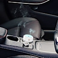 Pikkukuva 5 / 5: Pieni värikäs ilmankostutin värillisellä lampulla yövalo 250ml toimisto makuuhuone helppo kuljettaa, USB-C lataus (vaaleanpunainen) (valkoinen) (LGL)