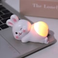 Miniatyrbillede 1 af 5: Tegneserie Pop Klem Røv Stress Relief Fidget Legetøj Med Silikone Røv LED Natlampe LGL Rabbit