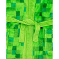 Miniatyrbild 3 av 5: Minecraft Unisex Barnbadrock Grön Pixel Creeper Nyhetstryck LGL Green 9-10 Years