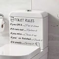 Pikkukuva 2 / 5: DIY Taide Koti Kylpyhuoneen Säännöt Koristeellinen Tarratarra Huumori Juliste Julkisiin ja Koteihin (LGL)