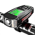 Miniatyrbilde 1 av 5: USB Oppladbar Sykkellykt med Speedometer Sykkelcomputer - Kraftig Front- og Baklykt for MTB, Cy LGL