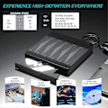 Miniatyrbillede 5 af 5: Ekstern Blu-Ray Drev Optisk Drev CD DVD BD Brænder RW Afspiller, Omskriver Skrive Disk Duplikator til LGL