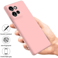 Pikkukuva 2 / 5: Motorola Edge 50 Neo 5G -kotelo, nestemäinen silikoni, naarmuuntumaton puhelinkuori käsiremmin kanssa, LGL Multicolor Style E