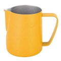 Miniatyrbilde 1 av 5: 350ml Melkeskumkanne i rustfritt stål, Lattebeholder, Kaffekopp, Kaffeutstyr, Gul LGL