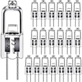 Miniatyrbilde 1 av 3: 20 stk G4 Halogenpære 20w Dc12v Innendørs Halogen G4 Lampe Krystallpære LGL