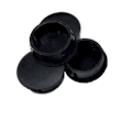Pikkukuva 1 / 4: 10 kpl Pyöreä Muovikansi Huonekalujen Napsautusreikätulppa LGL Black 6mm