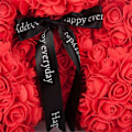 Miniatyrbillede 3 af 4: 25 cm Skum Rose Bjørn Romantisk Blomsterbjørn til Valentinsdag Fødselsdag Bryllupsdage LGL Red