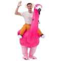 Miniatyrbillede 5 af 5: Flamingoer/strudser/griffer Ride Oppustelig Dragt Stilfulde Rollespils Kostumer Til Aktivitetsfest Scene LGL Ostrich