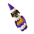 Pikkukuva 4 / 5: Snoop On A Stoop -tonttunukke Resin Plush -nukke Pehmeä Tuntuma Nukke Leikkikalu Koriste Joulujuhliin Loma Koti Puutarha Sisustus B Purple