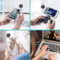 Miniatyrbild 3 av 5: Bärbar Högtalare, Mini Mobiltelefonhögtalare med 3,5 mm AUX-ljudgränssnitt i Micro USB-port Klar Bas (LGL)