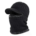 Miniatyrbild 2 av 5: Vintermössa för män Skullies Beanies Mössor Vinter Beanies för män Kvinnor Ullscarf Mössa Balaclava Mask Bonnet Stickad Mössa för kvinnor LGL Grey Zipper