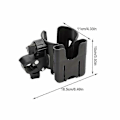 Miniatyrbillede 2 af 3: 2-i-1 Barnevogn Kopholder Organizer: Universal Kopholder Til Barnevogne, Cykler, Kørestole LGL