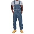 Miniatyrbild 3 av 4: Herr Denim Overaller i Stora Storlekar Mode Jeans Denim Bib Lös Passform Flera Fickor Justerbara Remmar LGL M