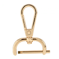 Miniatyrbillede 2 af 5: Drejelige karabinhager Udskiftning DIY Håndværk Trigger Clips Drejelige hummerlåse 25mm Guld (LGL)