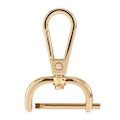 Miniatyrbillede 1 af 5: Drejelige karabinhager Udskiftning DIY Håndværk Trigger Clips Drejelige hummerlåse 25mm Guld (LGL)