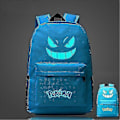 Miniatyrbild 1 av 5: Ny Pokémon Ryggsäck Självlysande Skolväska För Pojkar Flickor Studenter Resväska Vattentät Slitstark Mochilas LGL Blue