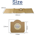 Miniatyrbillede 2 af 5: 5-pak Støvsugerposer til Karcher WD3, WD 3 Premium, WD3200, WD3500P, A2204, A2534, SE4001, KAR69591300 LGL