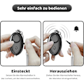 Miniatyrbillede 3 af 5: Personlig Nøglerings Tyverialarm, 130dB Nød Sikkerheds Lommealarm med LED Lys - Forebyggelses Buzzer til Kvinder (Sort) (LGL)