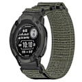Miniatyrbilde 2 av 5: 22mm Nylon Klokkereim For Garmin Instinct 2 Solar LGL Grey