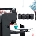 Miniatyrbild 5 av 5: Silikonisolerad Dämpare Buffertrör Enhet 3D-skrivare Uppvärmd Bäddnivellering Anet A8 Wanhao D9 Anycubic Mega, 40*40*8mm Svart (LGL)