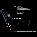 Miniatyrbilde 3 av 5: Fidget Lock Pick-sett i stål med 4 plukkprofiler og dreieverktøy - Angstdempende leke og bærbar låsesmed EDC-utstyr LGL Black