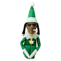 Miniatyrbild 3 av 5: Snoop On A Stoop Elfdocka Resin Plyschdocka Mjuk Känsla Dockleksak Dekoration För Julfest Semester Hem Trädgård Dekor C Green