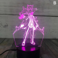 Miniatyrbild 3 av 5: 3D nattlampa Naruto Team Uzumaki Naruto Sasuke Sakura Figur LED nattlampa Multi-color A
