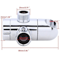 Miniatyrbilde 2 av 5: Way Shower Arm Diverter, 1/2\" Vinkelventil Monteringsbrakett for Håndholdt Dusj Baderom Universelle Dusjkomponenter Krom (LGL)