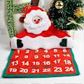 Miniatyrbillede 3 af 5: DIY Kalender Julekalender Sæt Filtstof Nedtællingstræ med 24 Legetøjslommer til Juledekorationer Hængende Dekorationer (LGL)
