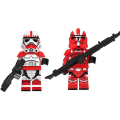 Miniatyrbillede 2 af 5: Klon Troopers Commander Minifigurer Star Wars Byggeklodser Legetøj 8PCS