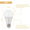 Miniatyrbillede 5 af 5: Farvede LED-pærer, RGBW Dæmpbare LED-pærer E27 Fjernbetjening Stemningslys Med Hukommelse Og Timerfunktion, 7 Lysstyrkeniveauer Til Hjemmet/d  (LGL)
