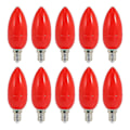 Miniatyrbillede 1 af 5: 10x LED Lyslys Pære Lyspærer Rød Lykke Lampe Gud Lys Energibesparende Lyslys, e14 (LGL)