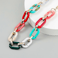 Miniatyrbillede 3 af 5: Fashion Chunky Link Kæde Lang Oval Halskæde Til Kvinder (LGL)