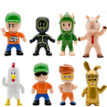 Miniatyrbild 3 av 4: 2024 Stumble Guys Actionfigur Kawaii Anime PVC Spelmodell Statyset Multiplayer Typ Samling Barnfödelsedagspresent Leksak A140