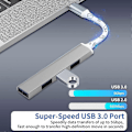 Miniatyrbild 2 av 5: USB C Hub USB Typ C till USB 3.0 Hub Adapter Kompatibel för Macbook, Mac Pro/Mini, iMac, Surface Pro, XPS (LGL)