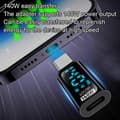 Miniatyrbilde 5 av 5: Digital Display PD 100W USB-C til Type-C Adapter Type-C Hann til Hunn Konverter (LGL)