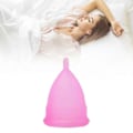 Miniatyrbillede 5 af 5: Menstruationskop Blød Silikone Kvinder Menstruationskop Elastisk Genanvendelig Menstruationskop til Kropspleje L 6,6x4,5cm / 2,6x1,77in (LGL)
